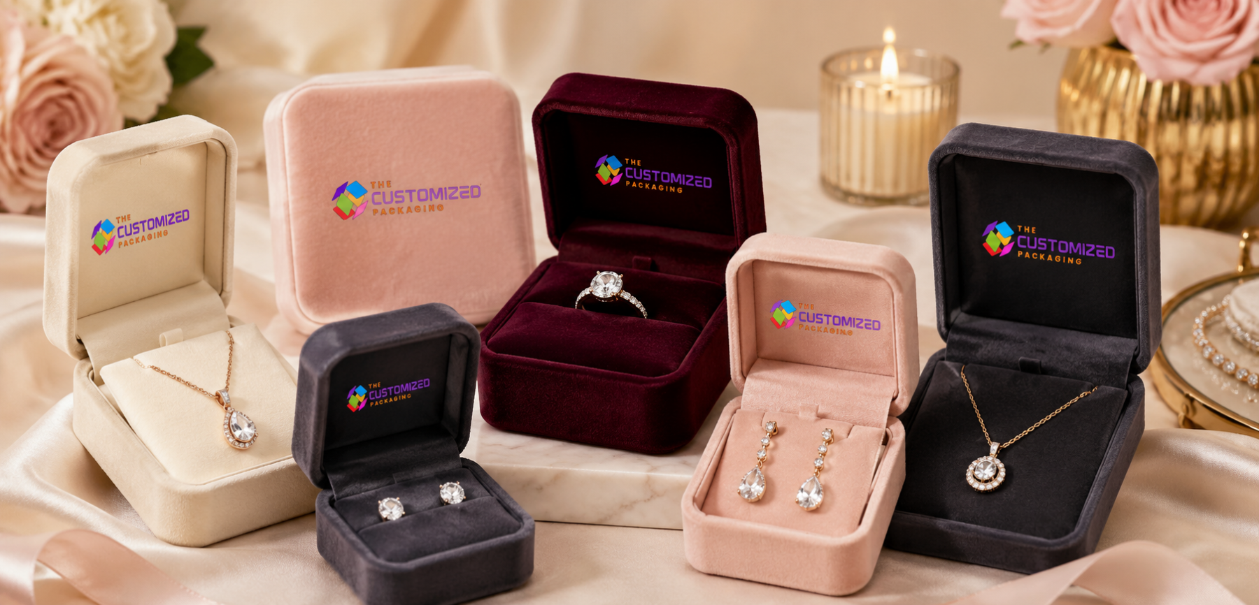 Velvet Jewelry Display Boxes